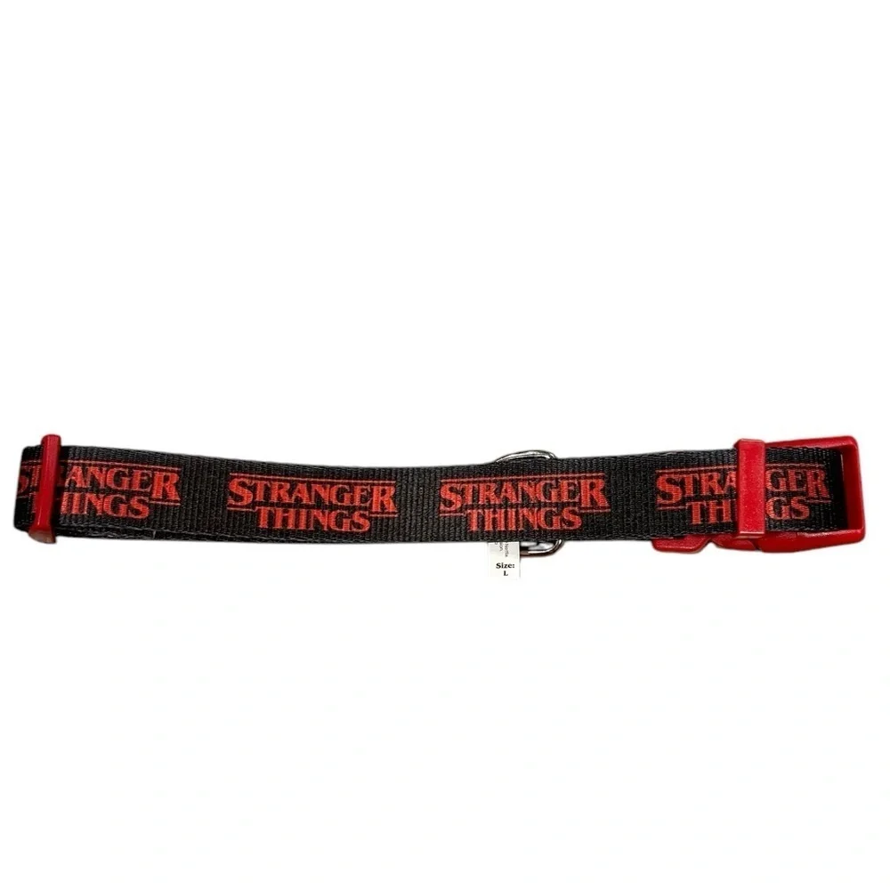 Stranger Things NWOT Dog Collar Large Black and Red Animal Accessories Puppy